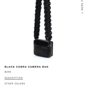 Kara Cobra Camera Bag in black